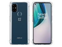 Hoch transparenter TPU Gummi Schutz Handy Hülle Clear Case klar mit verstärkten Schutzecken Bumper für das Oneplus Nord N10 5G Display und Gehäuse in transparent von Screenguard