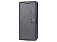 Lederhülle Karten Wallet Ledertasche Etui für OnePlus Nord N100 in schwarz von Screenguard