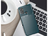 Moderne Design Hülle Cover für das OnePlus Nord N100 mit Stripes zum Schutz von Kratzern, Dellen, Display aus TPU Gummi in blau von Screenguard