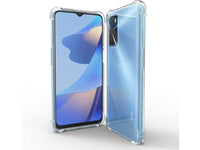 Hoch transparenter TPU Gummi Schutz Handy Hülle Clear Case klar mit verstärkten Schutzecken Bumper für das Oppo A16 Display und Gehäuse in transparent von Screenguard