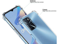 Hoch transparenter TPU Gummi Schutz Handy Hülle Clear Case klar mit verstärkten Schutzecken Bumper für das Oppo A16 Display und Gehäuse in transparent von Screenguard