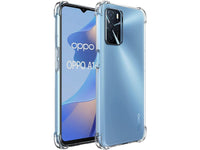 Hoch transparenter TPU Gummi Schutz Handy Hülle Clear Case klar mit verstärkten Schutzecken Bumper für das Oppo A16 Display und Gehäuse in transparent von Screenguard