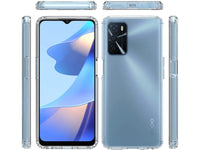 Hoch transparenter TPU Gummi Schutz Handy Hülle Clear Case klar mit verstärkten Schutzecken Bumper für das Oppo A16 Display und Gehäuse in transparent von Screenguard