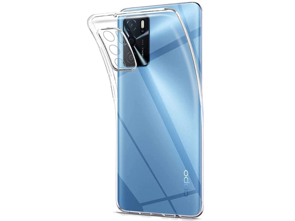 Gummi Hülle für Oppo A16 aus flexiblem Soft TPU, kristallklar und transparent von Screenguard