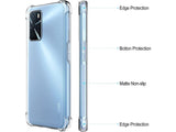 Hoch transparenter TPU Gummi Schutz Handy Hülle Clear Case klar mit verstärkten Schutzecken Bumper für das Oppo A16s Display und Gehäuse in transparent von Screenguard