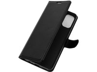 Lederhülle Karten Wallet Ledertasche Etui für Oppo A53s 4G in schwarz von Screenguard