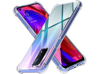 Hoch transparenter TPU Gummi Schutz Handy Hülle Clear Case klar mit verstärkten Schutzecken Bumper für das Oppo A54 5G Display und Gehäuse in transparent von Screenguard