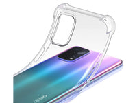 Hoch transparenter TPU Gummi Schutz Handy Hülle Clear Case klar mit verstärkten Schutzecken Bumper für das Oppo A54 5G Display und Gehäuse in transparent von Screenguard