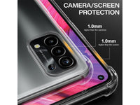 Hoch transparenter TPU Gummi Schutz Handy Hülle Clear Case klar mit verstärkten Schutzecken Bumper für das Oppo A54 5G Display und Gehäuse in transparent von Screenguard