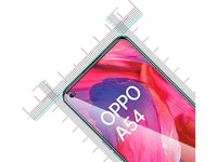 Case Friendly Screen Protector Handy Display Schutz Panzerglas Folie aus echtem 9H 2.5D Glas für Abdeckung des Oppo A54 5G Displays in transparent von Screenguard