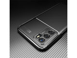 Hochwertig stabile Soft TPU Smartphone Handy Hülle im Carbon Design für Oppo A54s zum Schutz des Display und Gehäuse Cover in schwarz von Screenguard