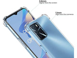 Hoch transparenter TPU Gummi Schutz Handy Hülle Clear Case klar mit verstärkten Schutzecken Bumper für das Oppo A54s Display und Gehäuse in transparent von Screenguard