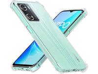 Hoch transparenter TPU Gummi Schutz Handy Hülle Clear Case klar mit verstärkten Schutzecken Bumper für das Oppo A57s Display und Gehäuse in transparent von Screenguard