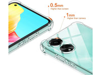 Hoch transparenter TPU Gummi Schutz Handy Hülle Clear Case klar mit verstärkten Schutzecken Bumper für das Oppo A58 4G Display und Gehäuse in transparent von Screenguard