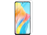 Case Friendly Screen Protector Handy Display Schutz Panzerglas Folie aus echtem 9H 2.5D Glas für Abdeckung des Oppo A58 4G Displays in transparent von Screenguard