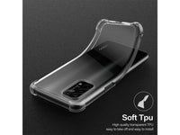 Hoch transparenter TPU Gummi Schutz Handy Hülle Clear Case klar mit verstärkten Schutzecken Bumper für das Oppo A74 5G Display und Gehäuse in transparent von Screenguard