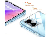 Hoch transparenter TPU Gummi Schutz Handy Hülle Clear Case klar mit verstärkten Schutzecken Bumper für das Oppo A77 5G Display und Gehäuse in transparent von Screenguard