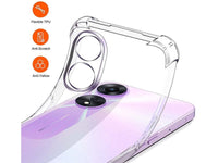 Hoch transparenter TPU Gummi Schutz Handy Hülle Clear Case klar mit verstärkten Schutzecken Bumper für das Oppo A78 5G Display und Gehäuse in transparent von Screenguard