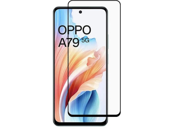 100% Fullscreen Curved Screen Protector Handy Display Schutz Glas für komplette Abdeckung des Oppo A79 5G Display in schwarz von Screenguard