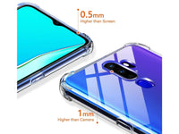 Hoch transparenter TPU Gummi Schutz Handy Hülle Clear Case klar mit verstärkten Schutzecken Bumper für das Oppo A9 2020 Display und Gehäuse in transparent von Screenguard