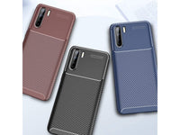 Hochwertig stabile Soft TPU Smartphone Handy Hülle im Carbon Design für Oppo A91 zum Schutz des Display und Gehäuse Cover in blau von Screenguard