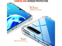 Hoch transparenter TPU Gummi Schutz Handy Hülle Clear Case klar mit verstärkten Schutzecken Bumper für das Oppo A91 Display und Gehäuse in transparent von Screenguard