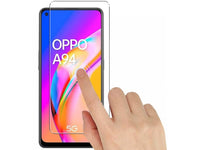 Case Friendly Screen Protector Handy Display Schutz Panzerglas Folie aus echtem 9H 2.5D Glas für Abdeckung des Oppo A94 5G Displays in transparent von Screenguard