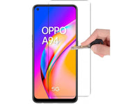 Case Friendly Screen Protector Handy Display Schutz Panzerglas Folie aus echtem 9H 2.5D Glas für Abdeckung des Oppo A94 5G Displays in transparent von Screenguard