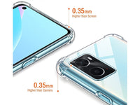 Hoch transparenter TPU Gummi Schutz Handy Hülle Clear Case klar mit verstärkten Schutzecken Bumper für das Oppo A96 4G Display und Gehäuse in transparent von Screenguard