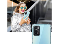 Hoch transparenter TPU Gummi Schutz Handy Hülle Clear Case klar mit verstärkten Schutzecken Bumper für das Oppo A96 4G Display und Gehäuse in transparent von Screenguard