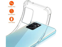 Hoch transparenter TPU Gummi Schutz Handy Hülle Clear Case klar mit verstärkten Schutzecken Bumper für das Oppo A96 4G Display und Gehäuse in transparent von Screenguard