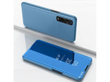 Clear View Flip Case für Oppo Find X2 in blau von Screenguard