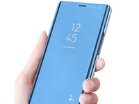 Clear View Flip Case für Oppo Find X2 in blau von Screenguard