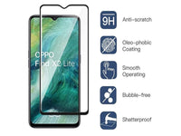 100% Fullscreen Curved Screen Protector Handy Display Schutz Glas für komplette Abdeckung des Oppo Find X2 Lite Display in schwarz von Screenguard