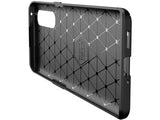 Hochwertig stabile Soft TPU Smartphone Handy Hülle im Carbon Design für Oppo Find X2 Neo zum Schutz des Display und Gehäuse Cover in blau von Screenguard