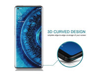 Case Friendly Screen Protector Handy Display Schutz Panzerglas Folie aus echtem 9H 2.5D Glas für Abdeckung des Oppo Find X2 Neo Displays in transparent von Screenguard