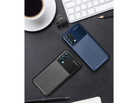 Hochwertig stabile Soft TPU Smartphone Handy Hülle im Carbon Design für Oppo Find X3 Lite zum Schutz des Display und Gehäuse Cover in schwarz von Screenguard