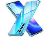 Hoch transparenter TPU Gummi Schutz Handy Hülle Clear Case klar mit verstärkten Schutzecken Bumper für das Oppo Find X3 Lite Display und Gehäuse in transparent von Screenguard