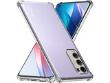 Hoch transparenter TPU Gummi Schutz Handy Hülle Clear Case klar mit verstärkten Schutzecken Bumper für das Oppo Find X3 Neo Display und Gehäuse in transparent von Screenguard