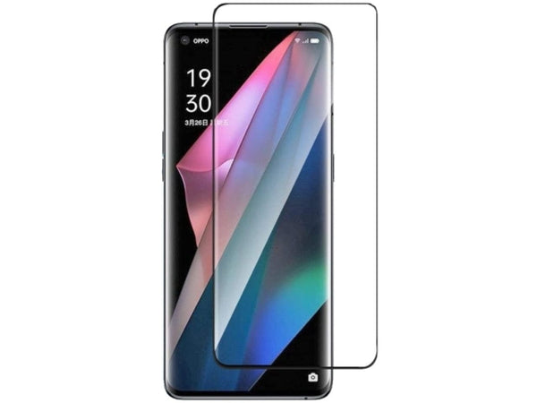 Case Friendly Screen Protector Handy Display Schutz Panzerglas Folie aus echtem 9H 2.5D Glas für Abdeckung des Oppo Find X3 Pro Displays in transparent von Screenguard