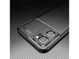 Hochwertig stabile Soft TPU Smartphone Handy Hülle im Carbon Design für Oppo Find X5 Lite zum Schutz des Display und Gehäuse Cover in schwarz von Screenguard