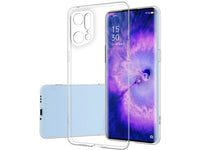 Gummi Hülle für Oppo Find X5 Pro aus flexiblem Soft TPU, kristallklar und transparent von Screenguard