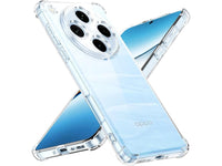 Hoch transparenter TPU Gummi Schutz Handy Hülle Clear Case klar mit verstärkten Schutzecken Bumper für das Oppo Find X8 Pro 5G Display und Gehäuse in transparent von Screenguard