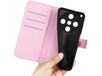 Lederhülle Karten Wallet Ledertasche Etui für Oppo Find X8 Pro 5G in rosa von Screenguard