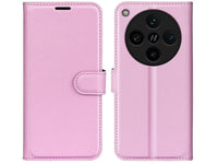 Lederhülle Karten Wallet Ledertasche Etui für Oppo Find X8 Pro 5G in rosa von Screenguard