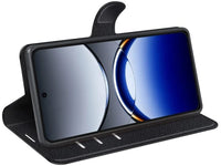 Lederhülle Karten Wallet Ledertasche Etui für Oppo Find X8 Pro 5G in schwarz von Screenguard