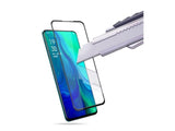 100% Fullscreen Curved Screen Protector Handy Display Schutz Glas für komplette Abdeckung des Oppo Reno Display in schwarz von Screenguard