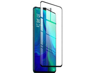 100% Fullscreen Curved Screen Protector Handy Display Schutz Glas für komplette Abdeckung des Oppo Reno Display in schwarz von Screenguard