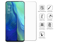 Case Friendly Screen Protector Handy Display Schutz Panzerglas Folie aus echtem 9H 2.5D Glas für Abdeckung des Oppo Reno Displays in transparent von Screenguard