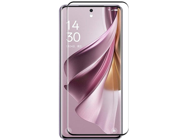 100% Fullscreen Curved Screen Protector Handy Display Schutz Glas für komplette Abdeckung des Oppo Reno10 Pro 5G Display in schwarz von Screenguard